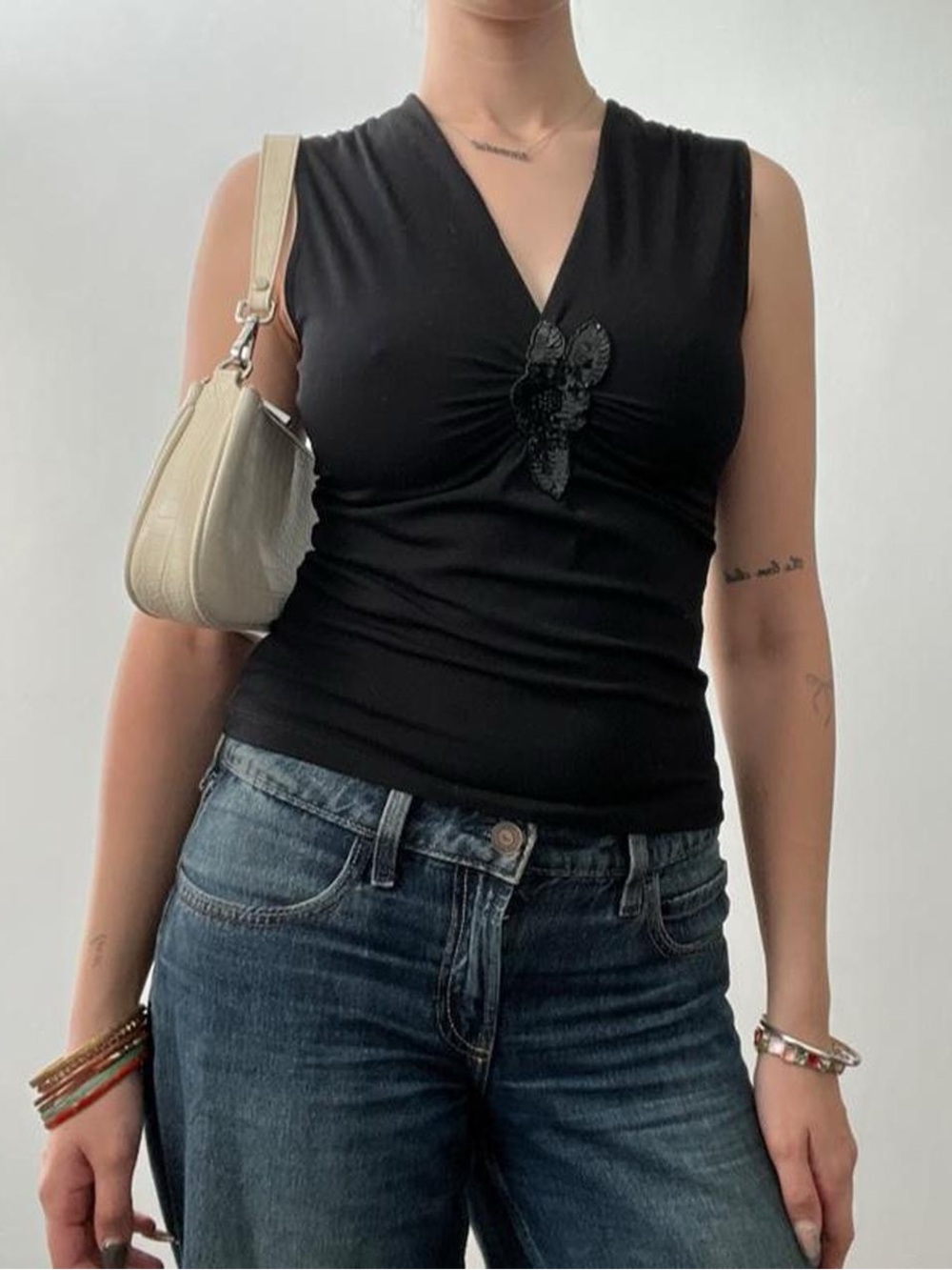 Size Small Vintage Black Tank Top